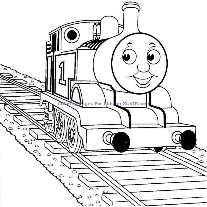 Thomas the train printable coloring book