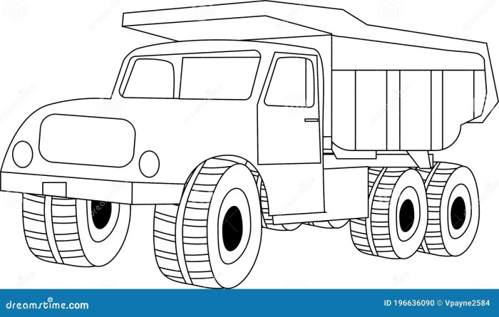 Semi truck coloring books