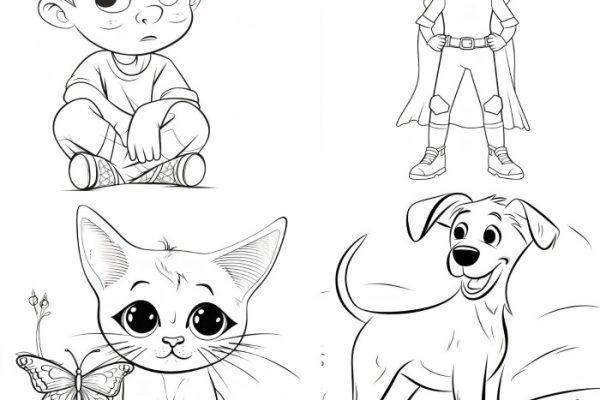 Coloring book pages for kids