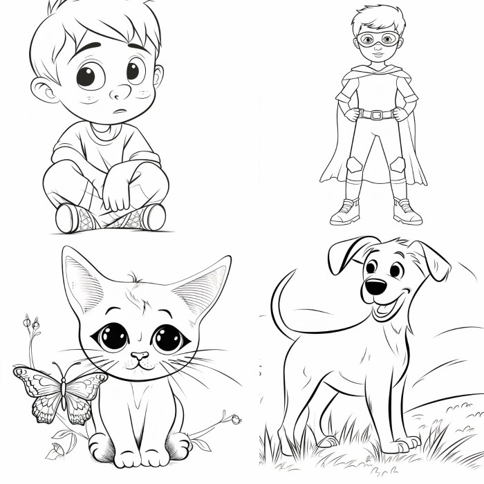 Coloring book pages for kids