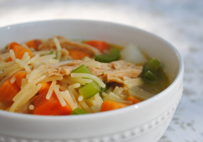 Vegan chicken noodle soup recipe